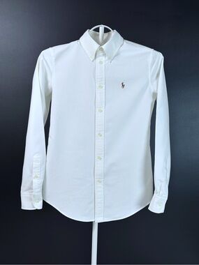 Ralph Lauren Like New Oxford Button-Down Shirt White Women’s XS Custom Fit